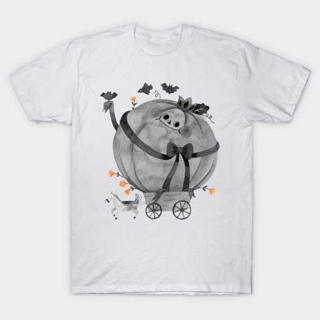 The Pumpkin Queen T-Shirt by alan melele